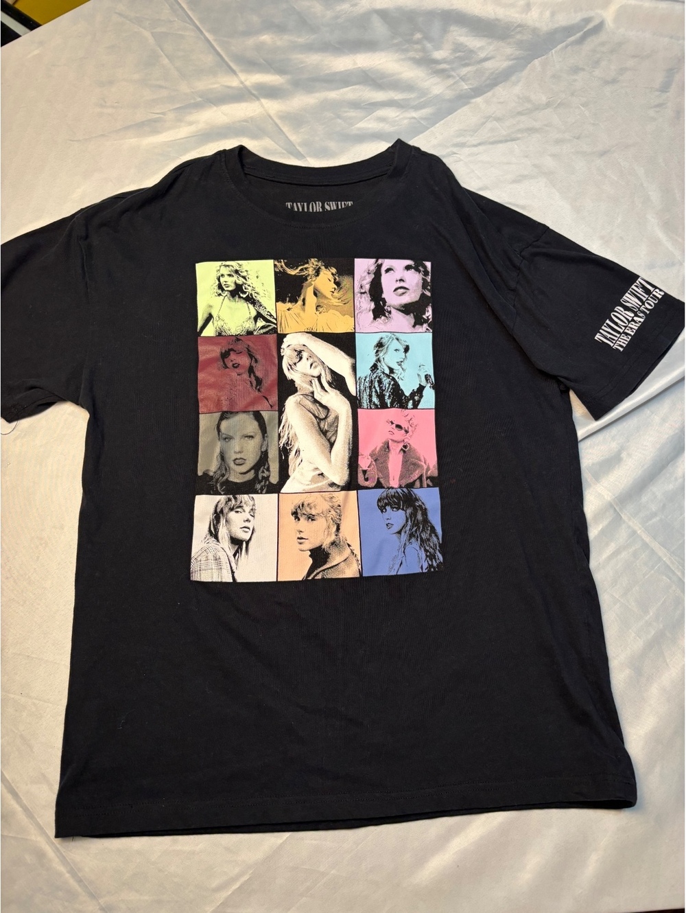 Taylor Swift The Eras Tour Black Graphic T-Shirt Size Large
